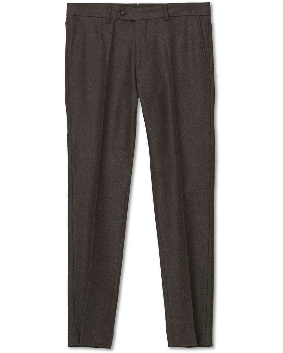 Heren | Broeken | Morris | Rodney Flannel Trousers Brown