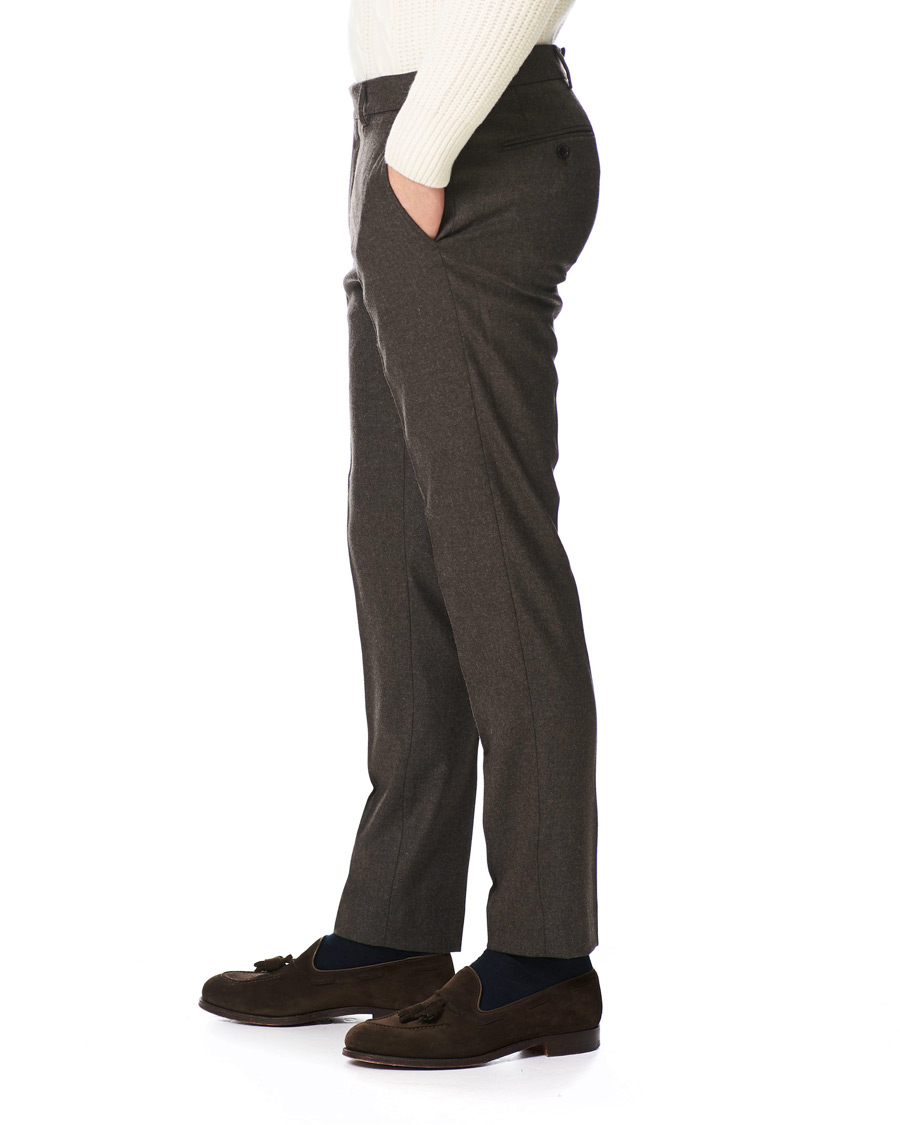 Heren | Broeken | Morris | Rodney Flannel Trousers Brown