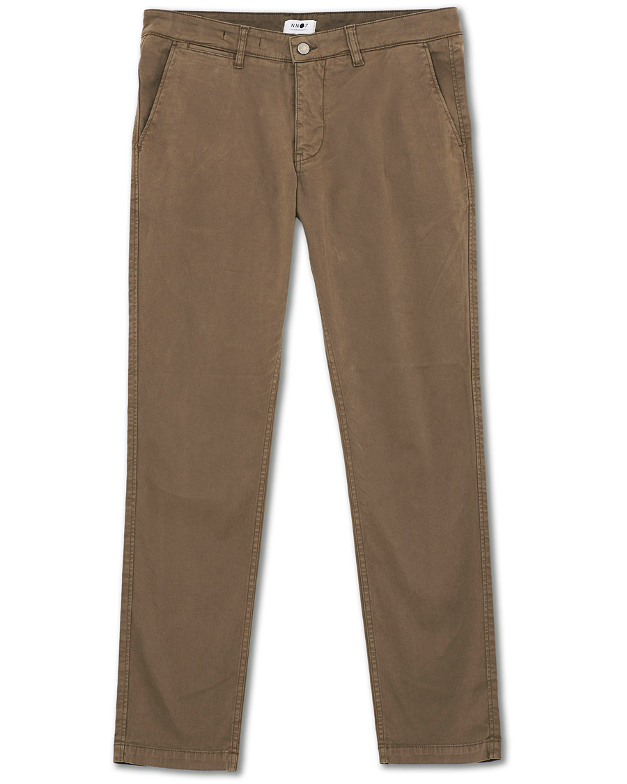 Heren | Broeken | NN07 | Marco Slim Fit Stretch Chinos Khaki Grey
