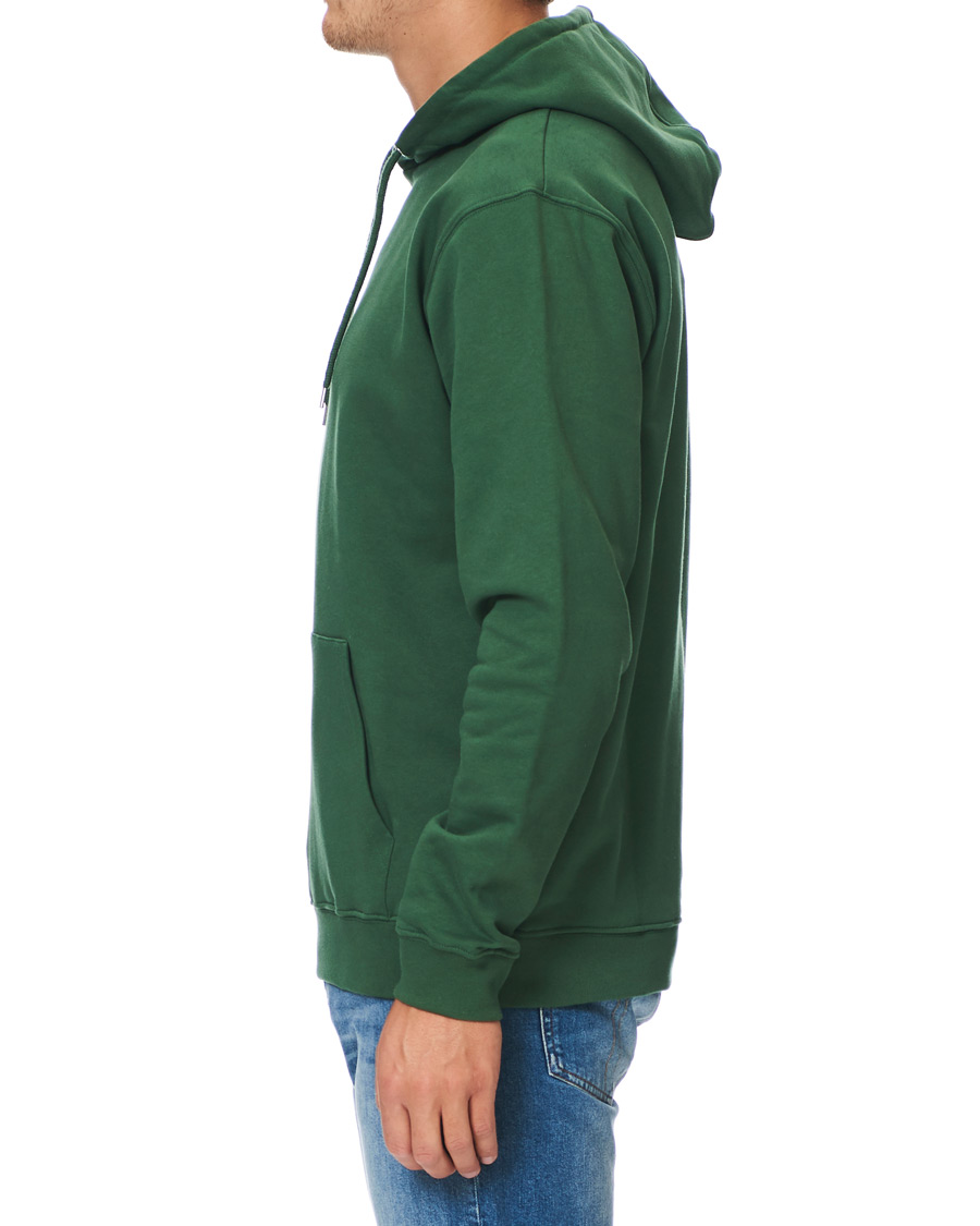 Heren | Truien | NN07 | Barrow Printed Hoodie Bottle Green