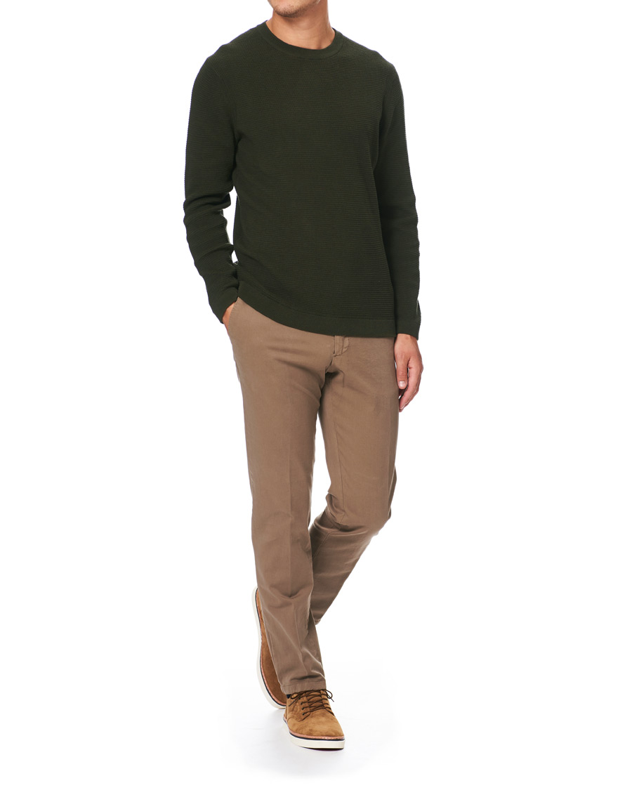 Heren | Truien | NN07 | Julian Structure Pullover Army Green