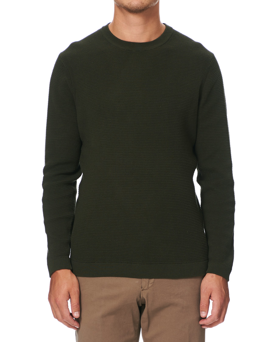 Heren | Truien | NN07 | Julian Structure Pullover Army Green