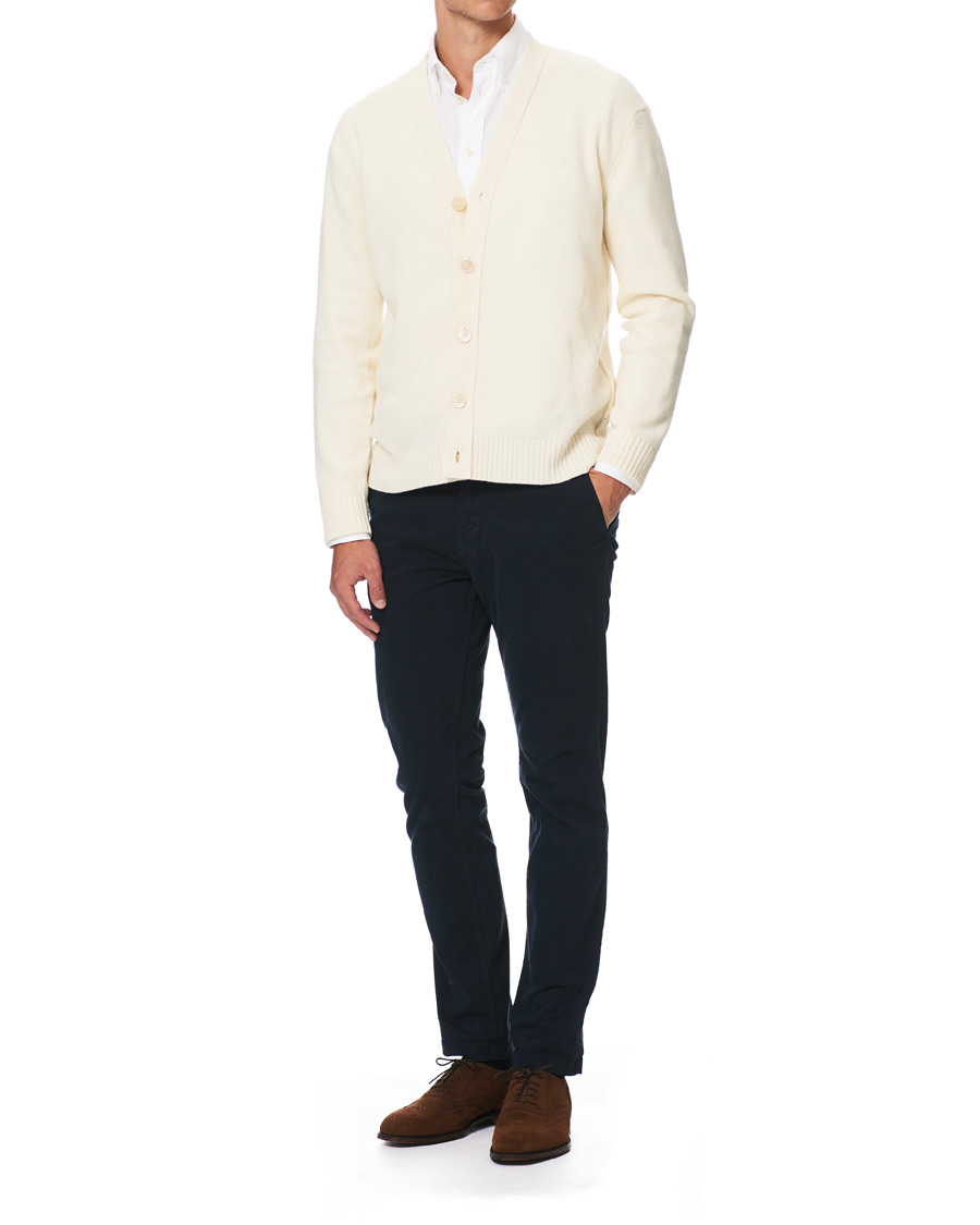 Heren | Truien | NN07 | Björn Wool Cardigan Cream