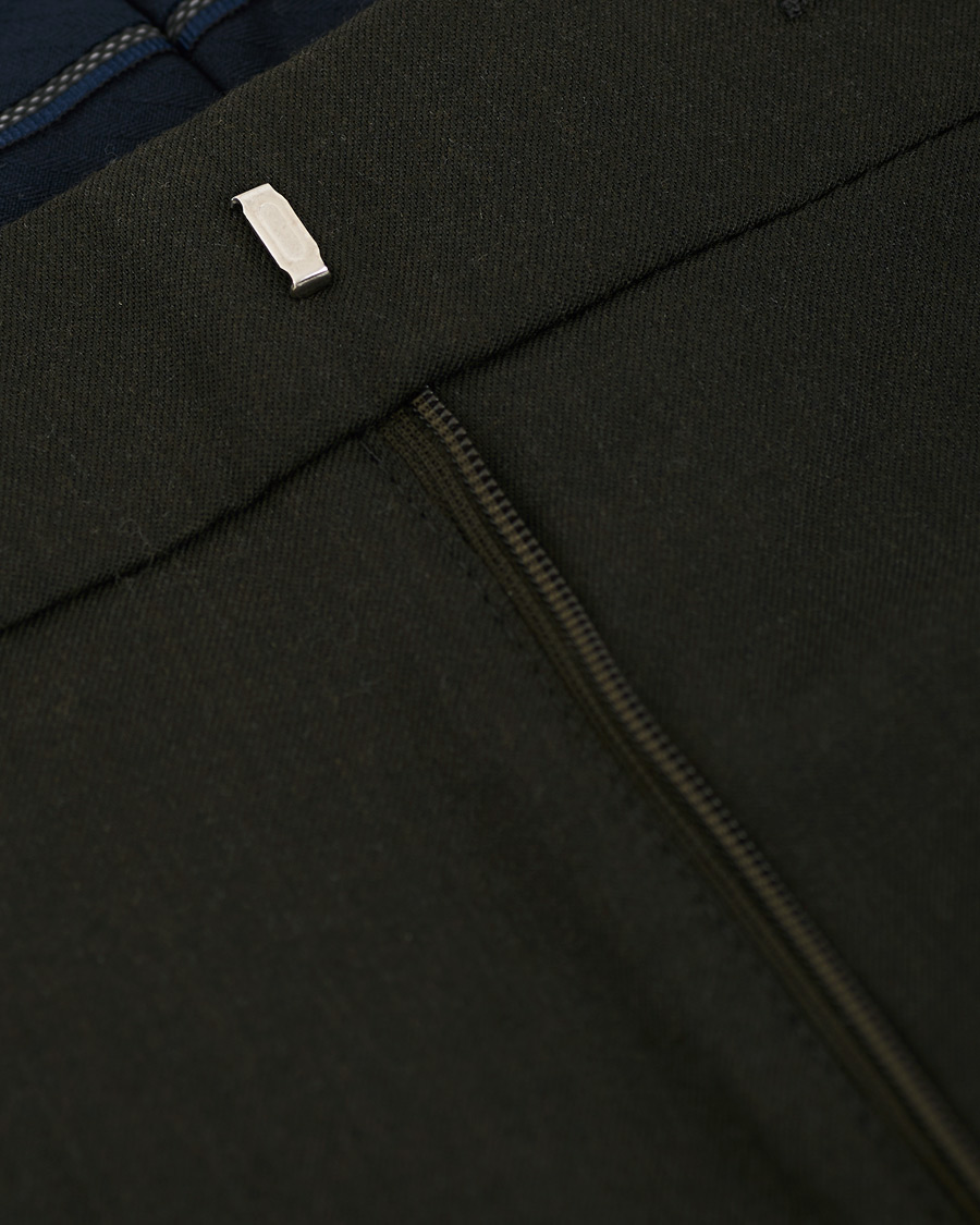 Heren | Broeken | NN07 | Theo Regular Fit Wool Trousers Army Green
