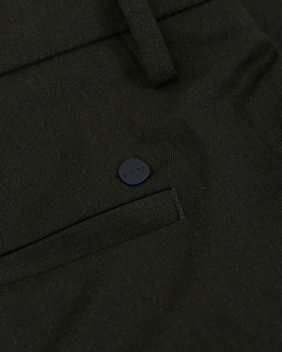 Heren | Broeken | NN07 | Theo Regular Fit Wool Trousers Army Green