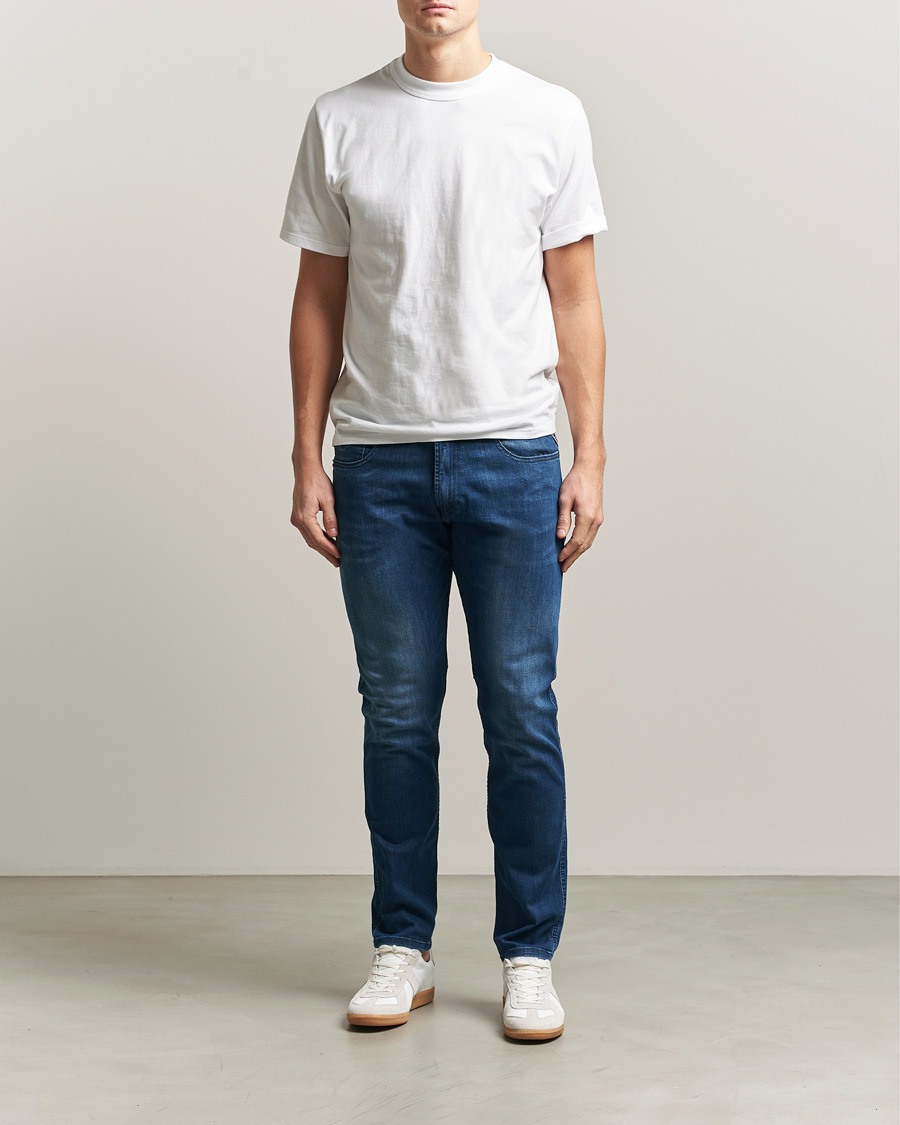 Heren | Jeans | Replay | Anbass Powerstretch Jeans Medium Blue