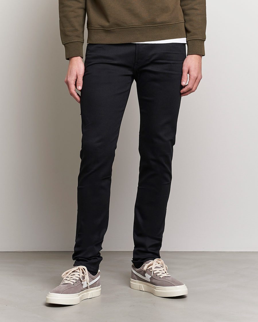 Heren | Zwarte jeans | Replay | Anbass Hyperflex Reused Jeans Black