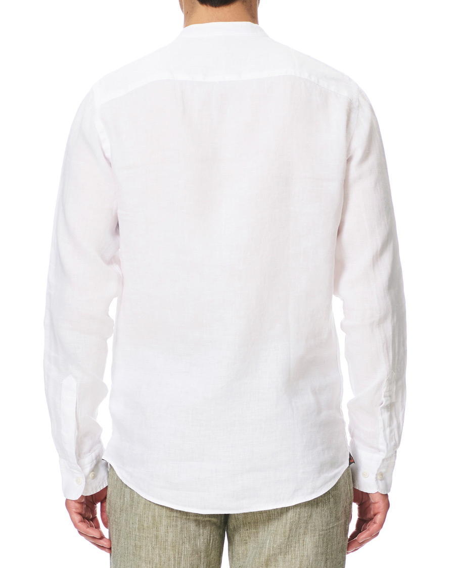 Heren | Overhemden | Morris | Nicolas Band Collar Shirt White