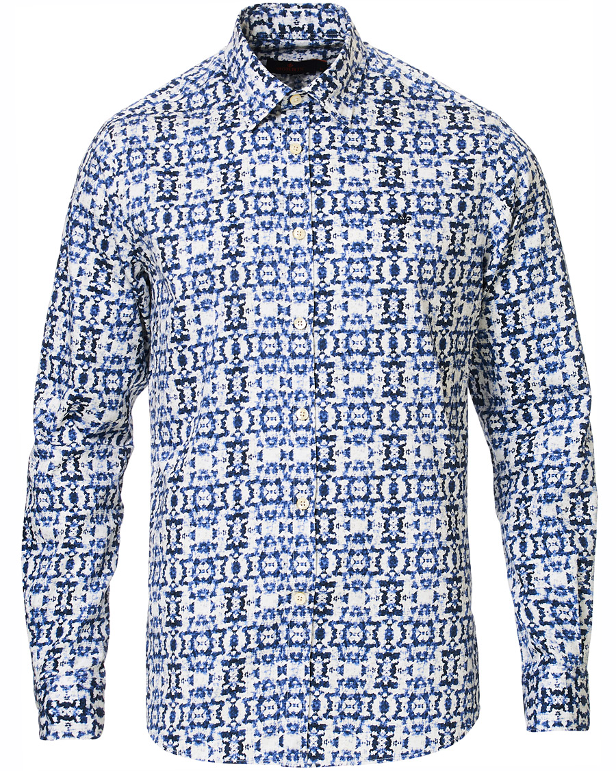 Heren | Overhemden | Morris | Pascal Button Under Shirt Blue