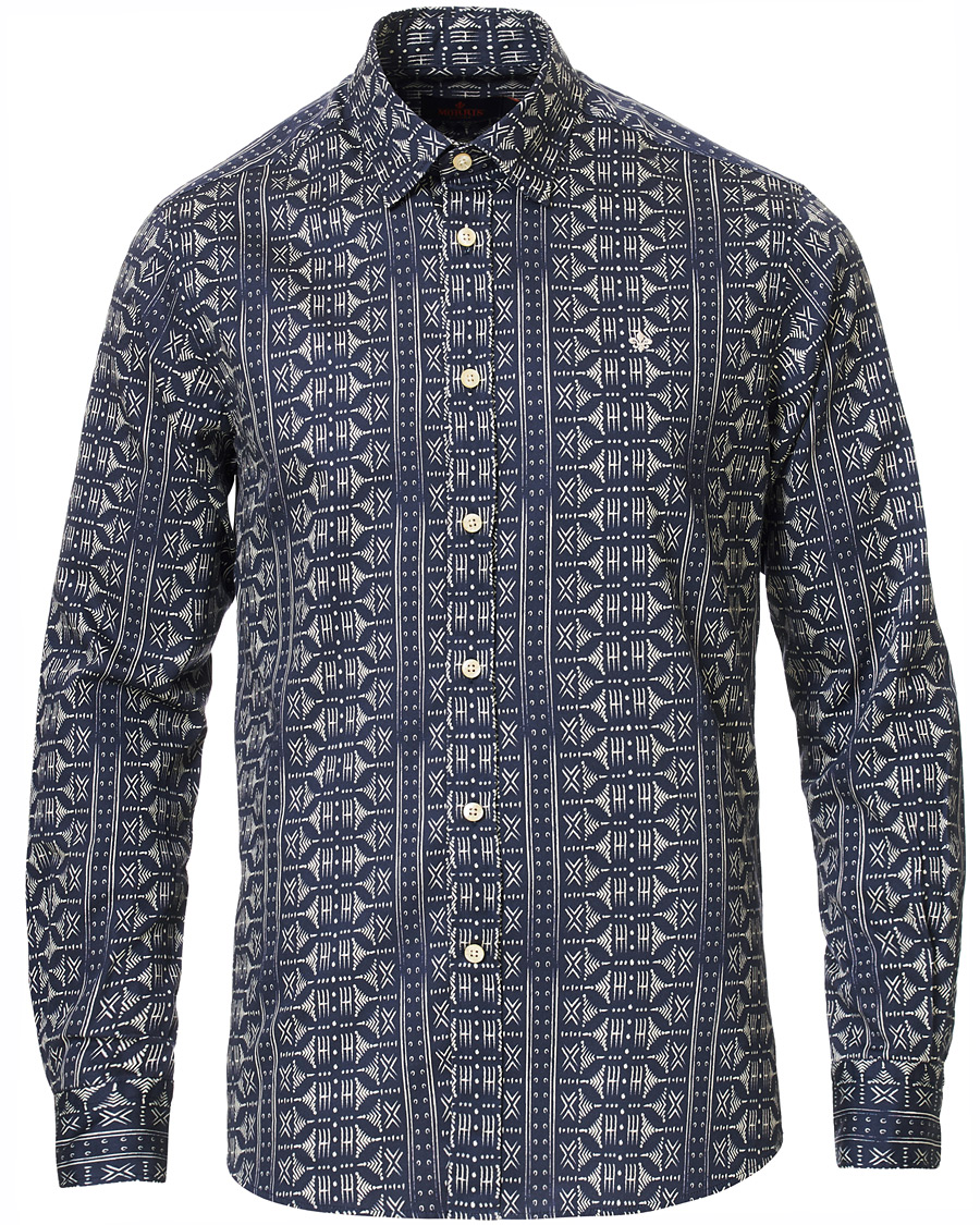 Heren | Overhemden | Morris | Pascal Button Under Shirt Blue