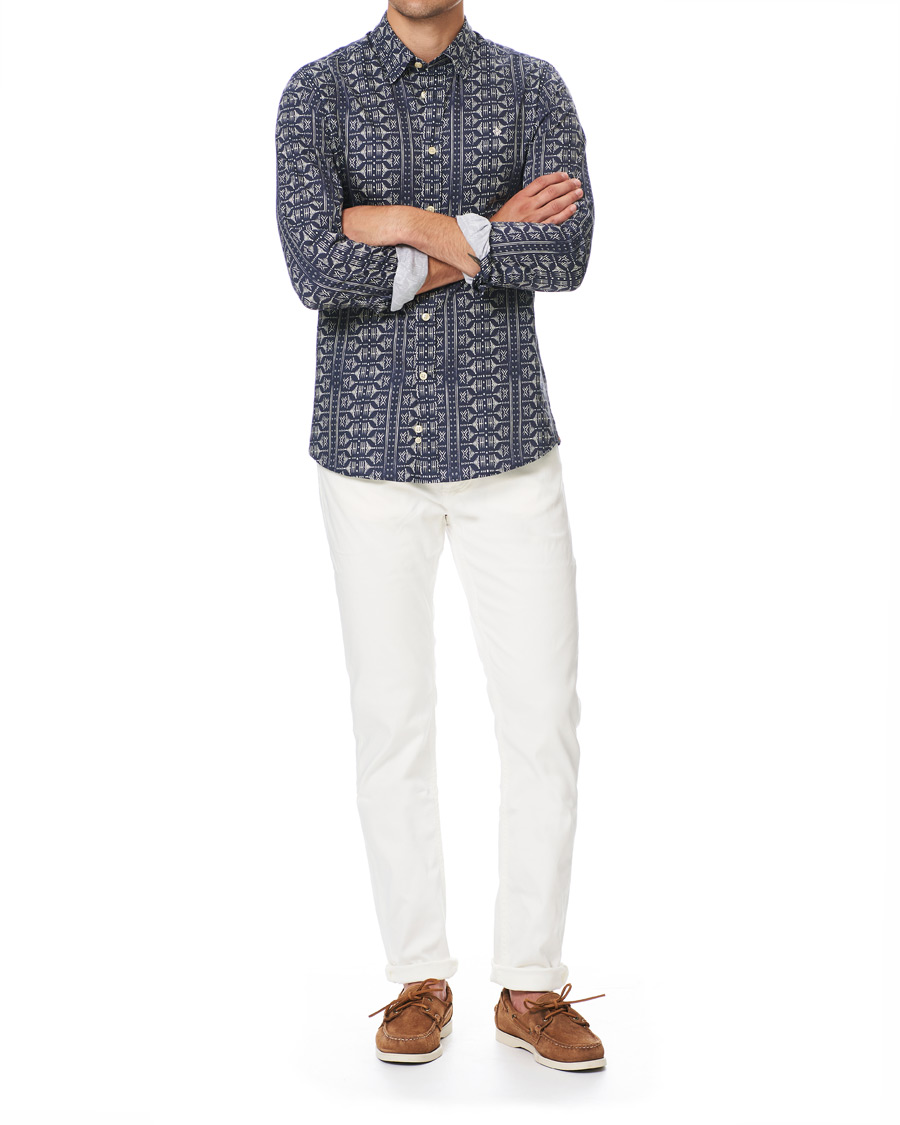 Heren | Overhemden | Morris | Pascal Button Under Shirt Blue