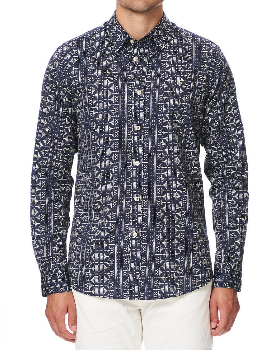 Heren | Overhemden | Morris | Pascal Button Under Shirt Blue