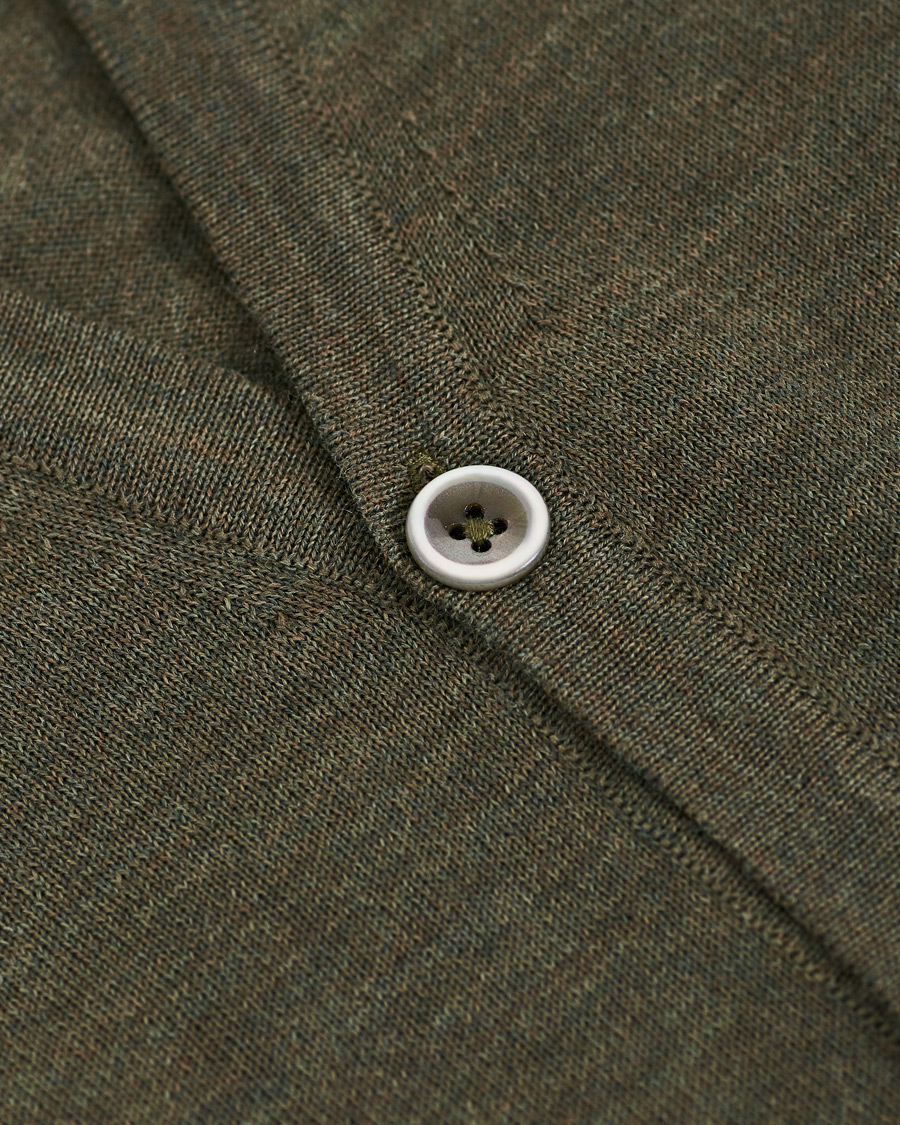 Heren | Truien | Stenströms | Merino Slipover Green