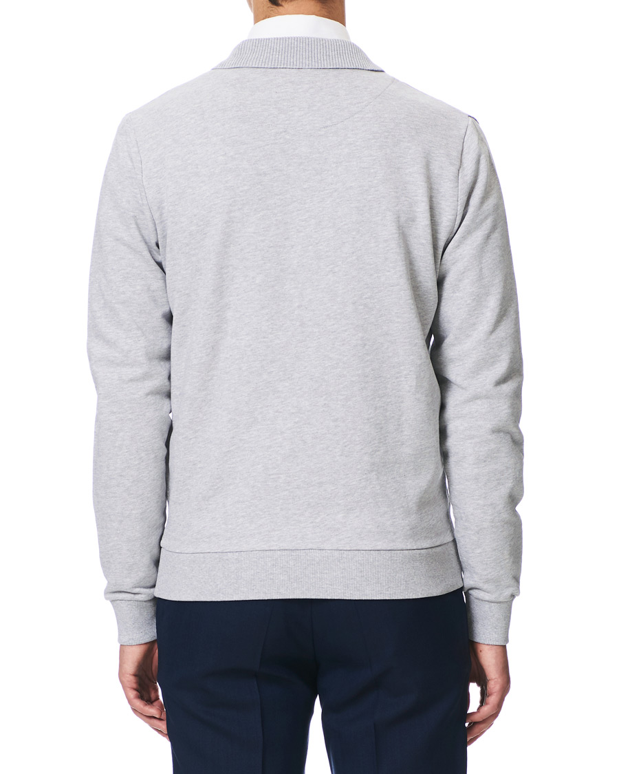 Heren | Truien | Stenströms | Cotton College Zip Cardigan Grey