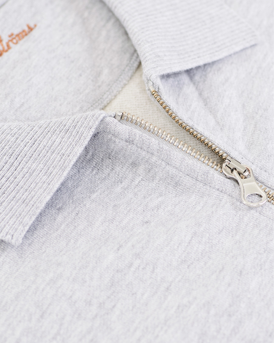 Heren | Truien | Stenströms | Cotton College Zip Cardigan Grey