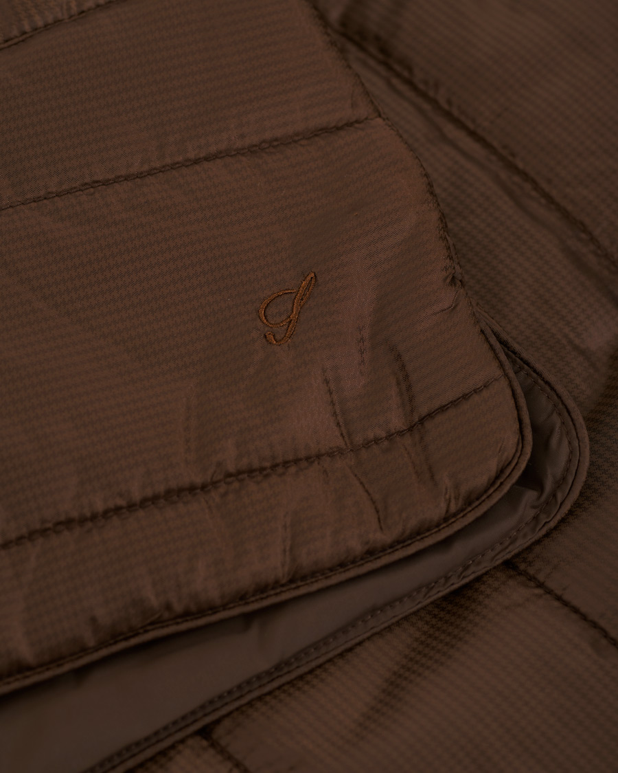 Heren | Jassen | Stenströms | Quilted Houndstooth Vest Brown
