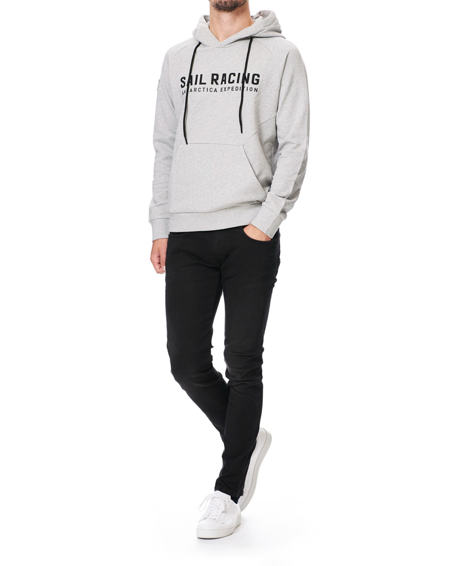 Heren | Truien | Sail Racing | Antartica Hoodie Light Grey Melange
