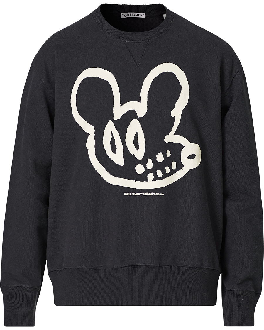 Heren | Truien | Our Legacy | Base Graphic Sweatshirt Black