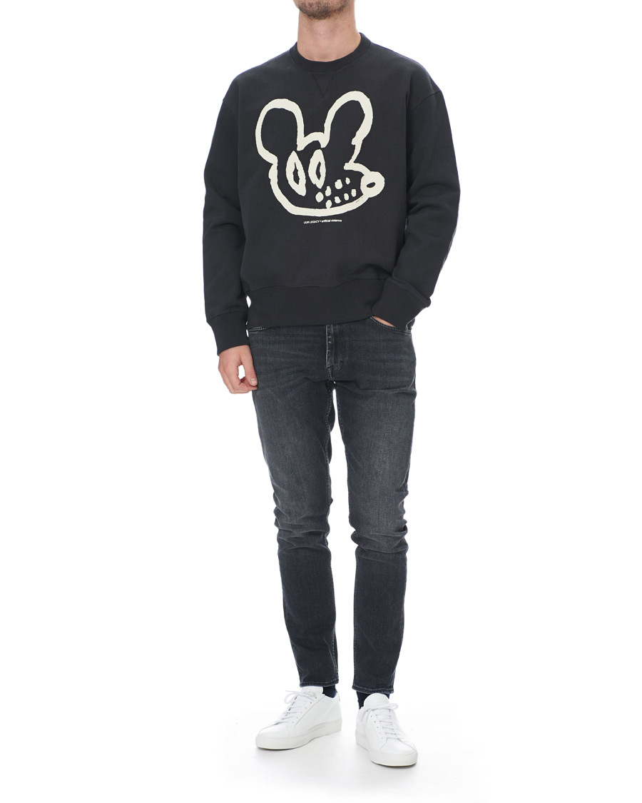 Heren | Truien | Our Legacy | Base Graphic Sweatshirt Black