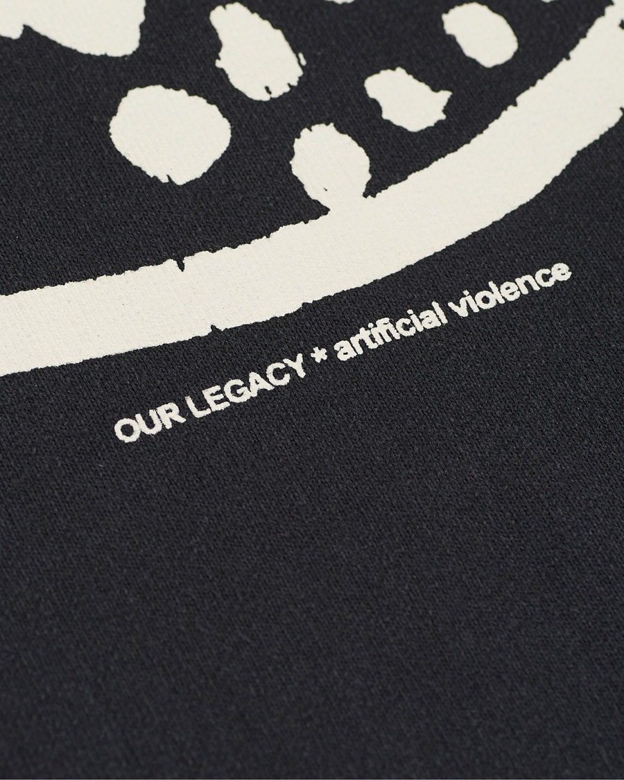 Heren | Truien | Our Legacy | Base Graphic Sweatshirt Black