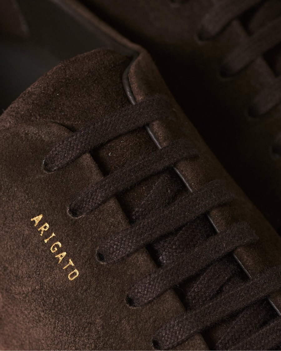 Heren | Axel Arigato High Shine Toe Cap Sneaker Brown Suede | Axel Arigato | High Shine Toe Cap Sneaker Brown Suede