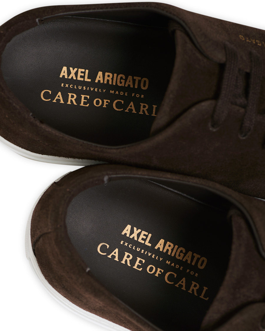 Heren | Axel Arigato High Shine Toe Cap Sneaker Brown Suede | Axel Arigato | High Shine Toe Cap Sneaker Brown Suede