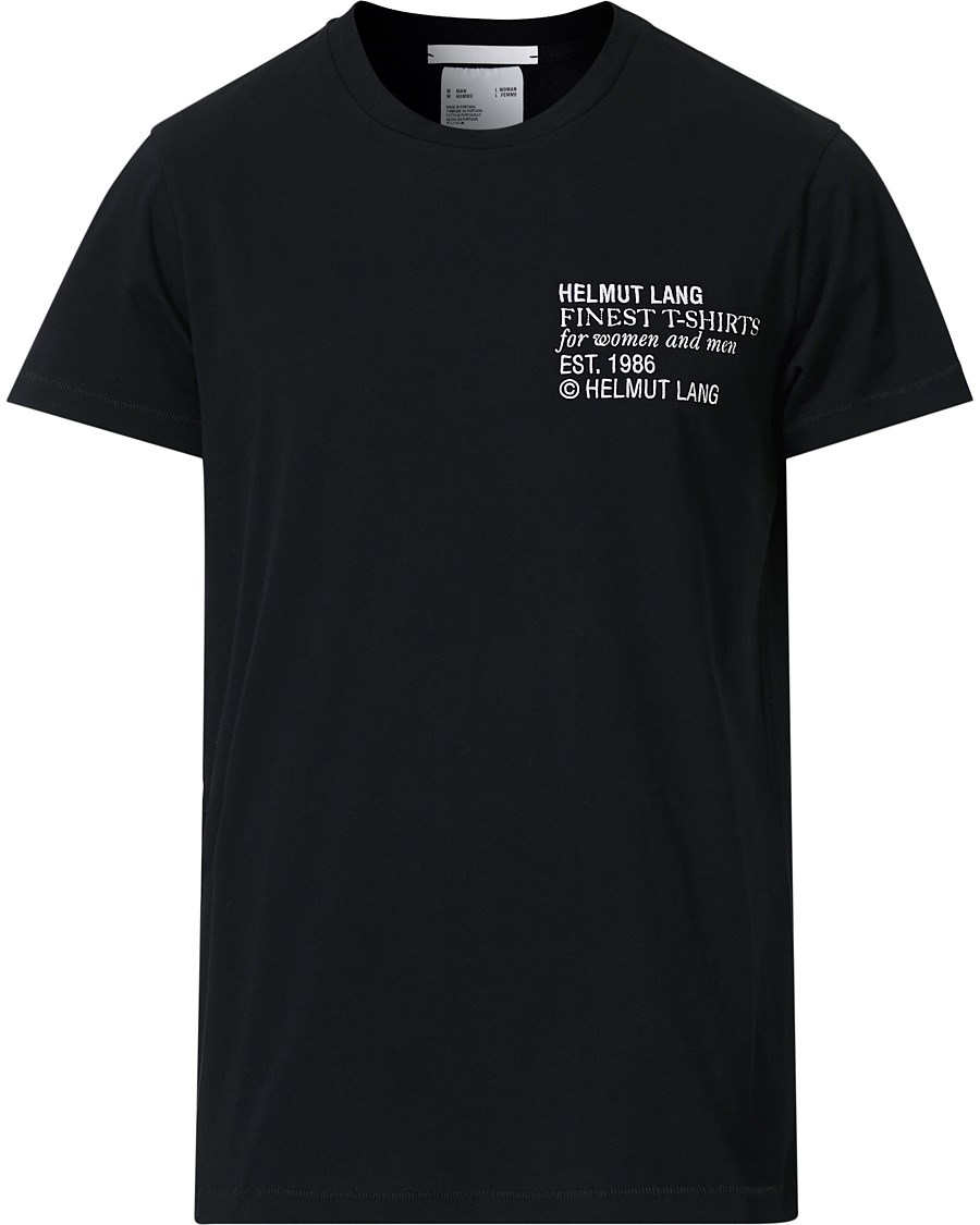 Heren | T-shirts | Helmut Lang | Standard Finest Tee Black