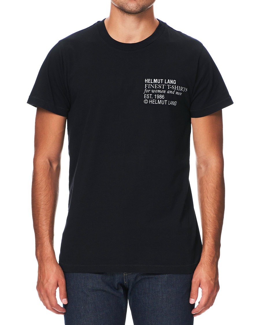 Heren | T-shirts | Helmut Lang | Standard Finest Tee Black