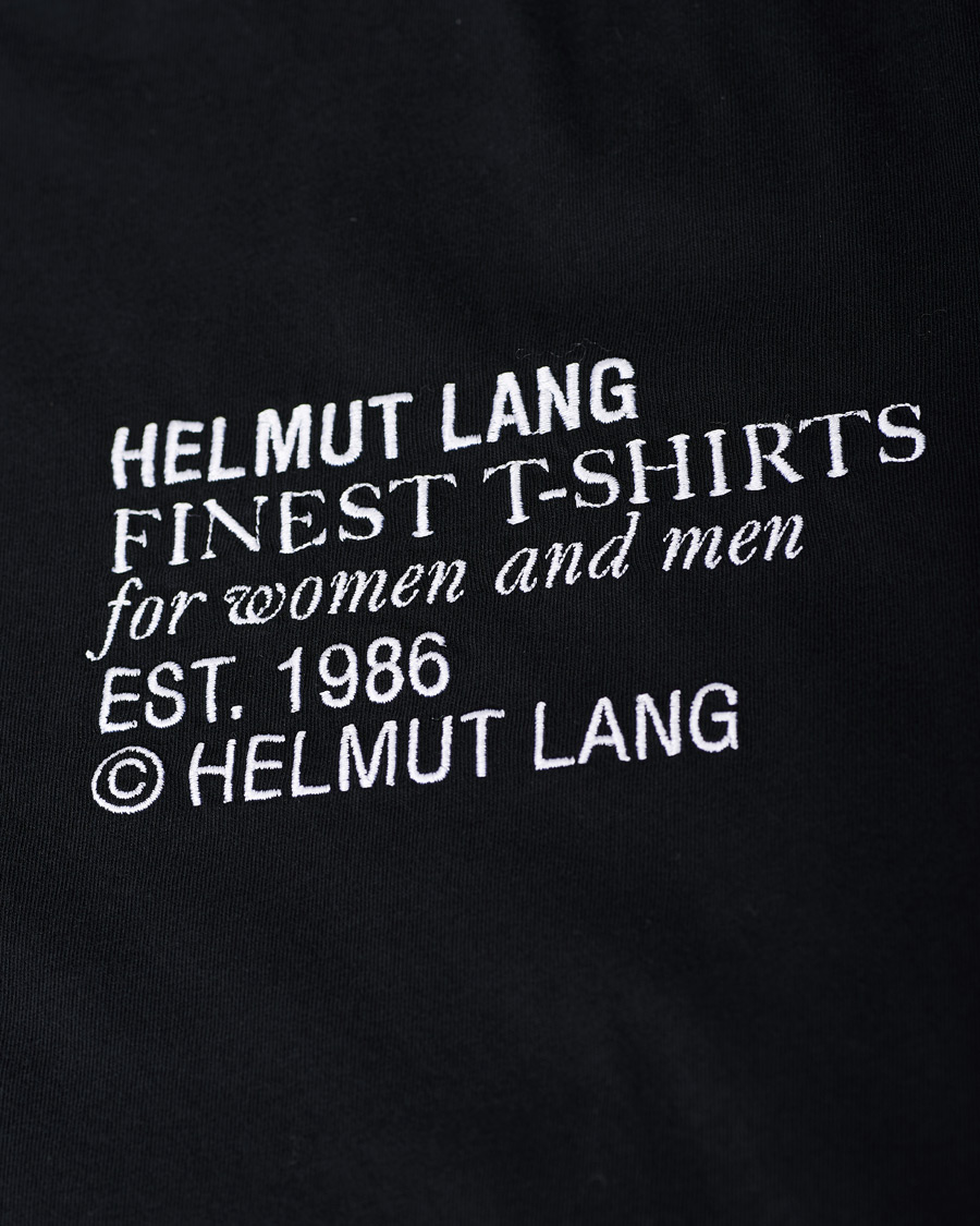 Heren | T-shirts | Helmut Lang | Standard Finest Tee Black