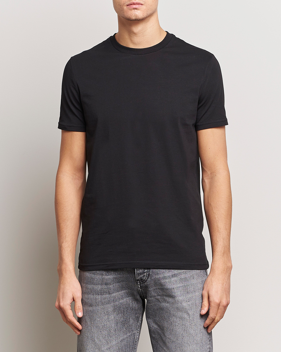 Heren | Zwarte T-shirts | Dsquared2 | 2-Pack Cotton Stretch Crew Neck Tee Black