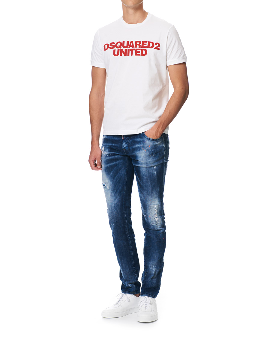 Heren | Jeans | Dsquared2 | Slim Jeans Medium Orange Country Wash