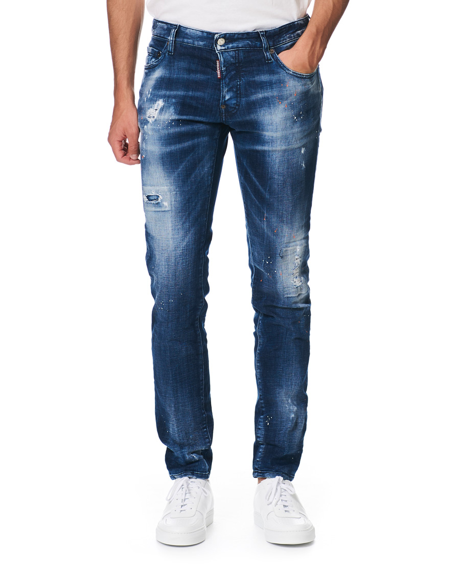 Heren | Jeans | Dsquared2 | Slim Jeans Medium Orange Country Wash