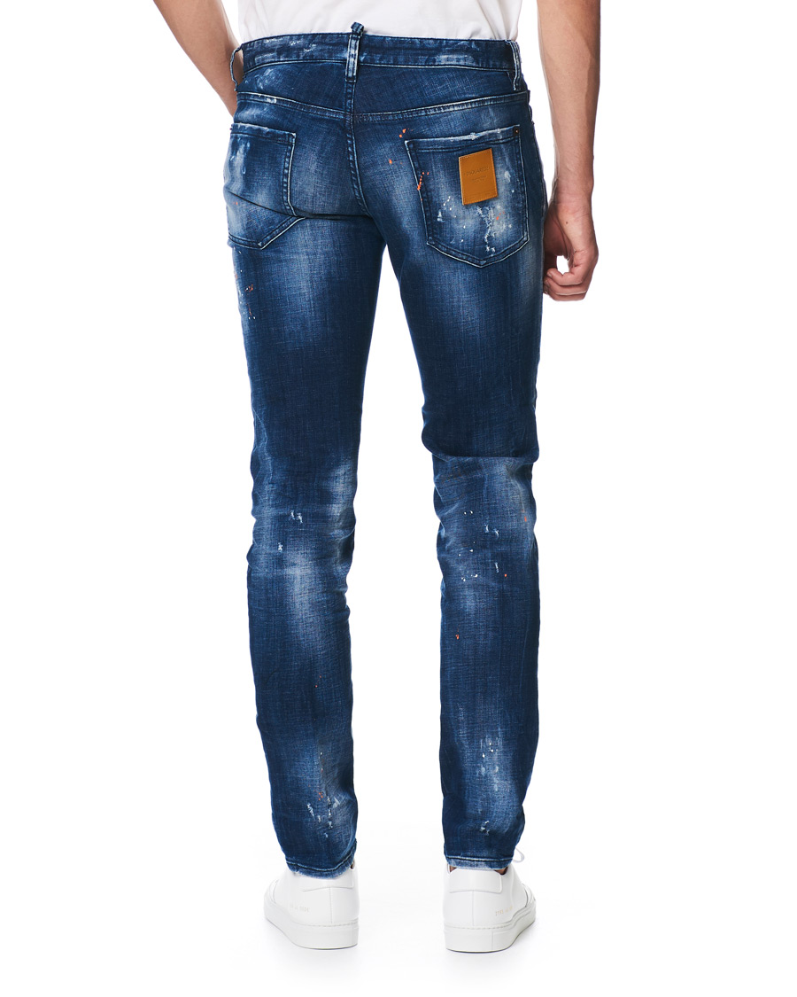 Heren | Jeans | Dsquared2 | Slim Jeans Medium Orange Country Wash