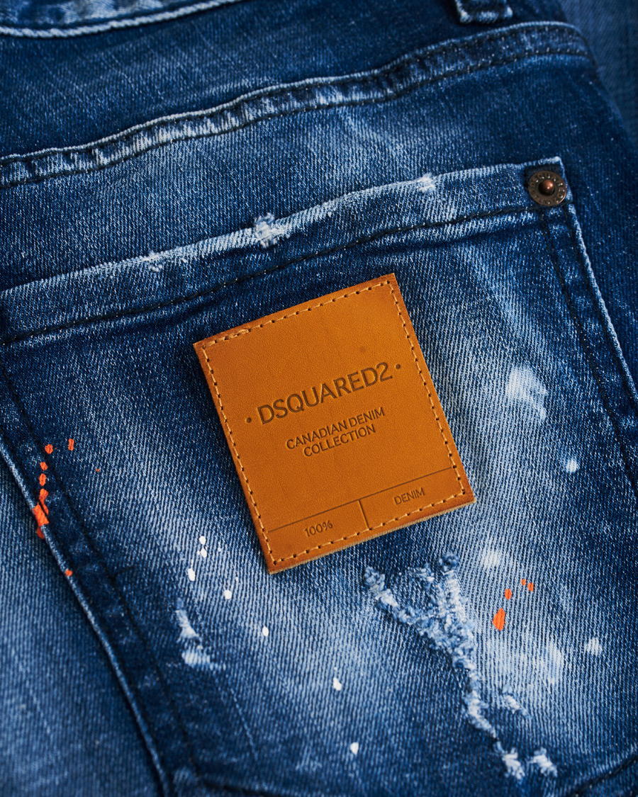 Heren | Jeans | Dsquared2 | Slim Jeans Medium Orange Country Wash