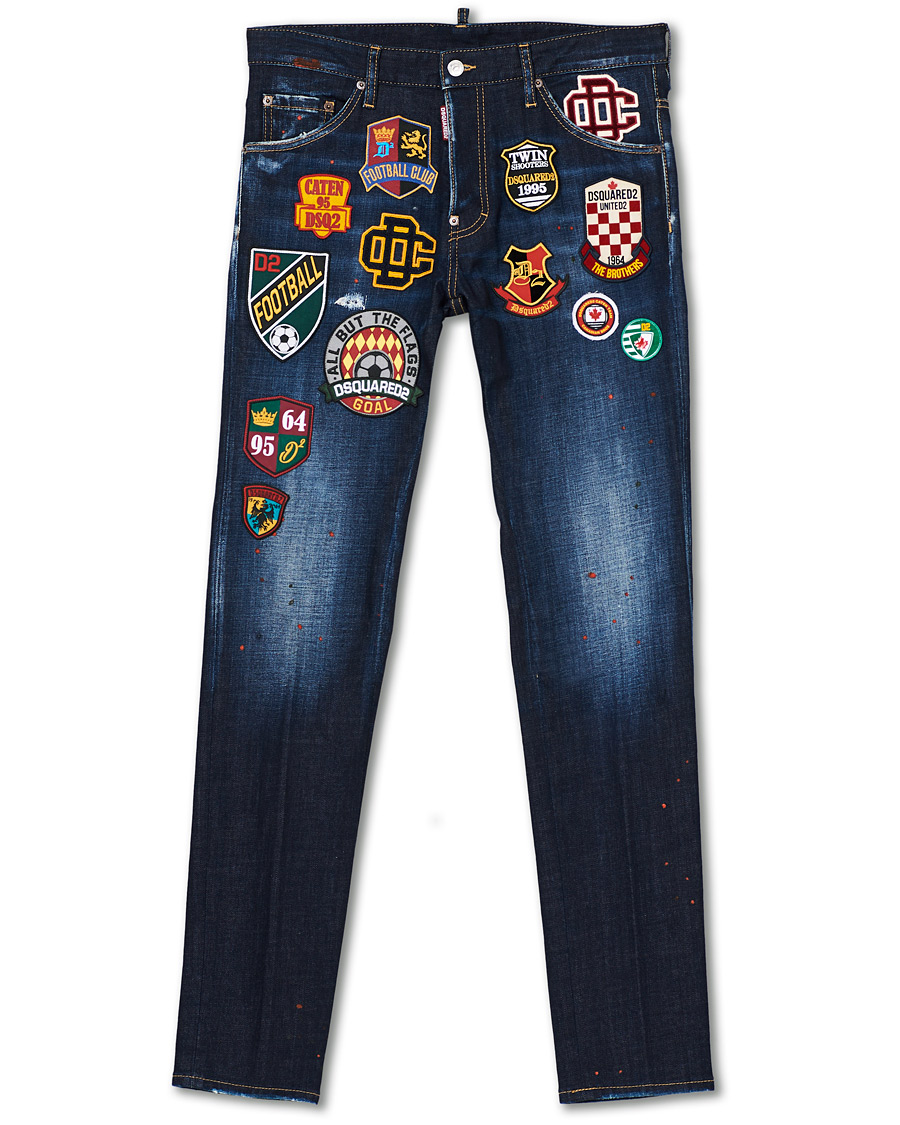 Heren | Jeans | Dsquared2 | Cool Guy Jeans College Patch Wash