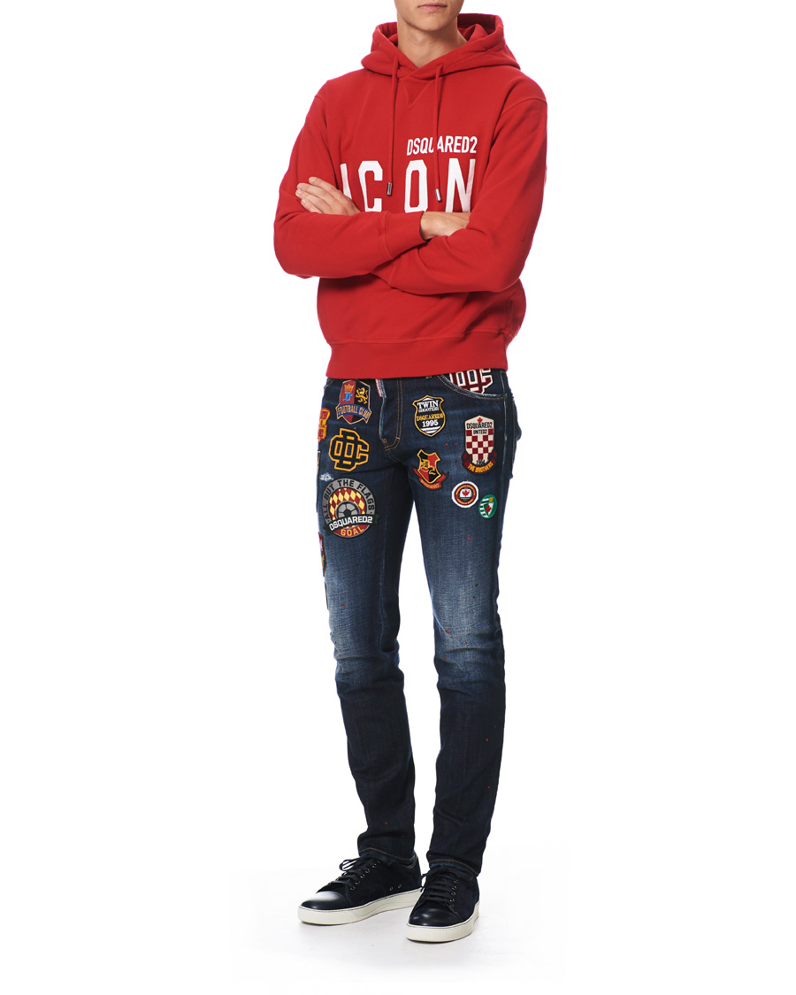 Heren | Jeans | Dsquared2 | Cool Guy Jeans College Patch Wash