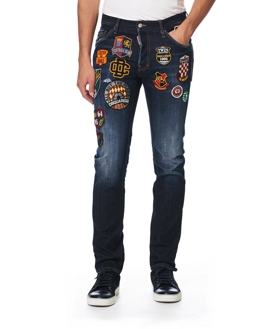 Heren | Jeans | Dsquared2 | Cool Guy Jeans College Patch Wash