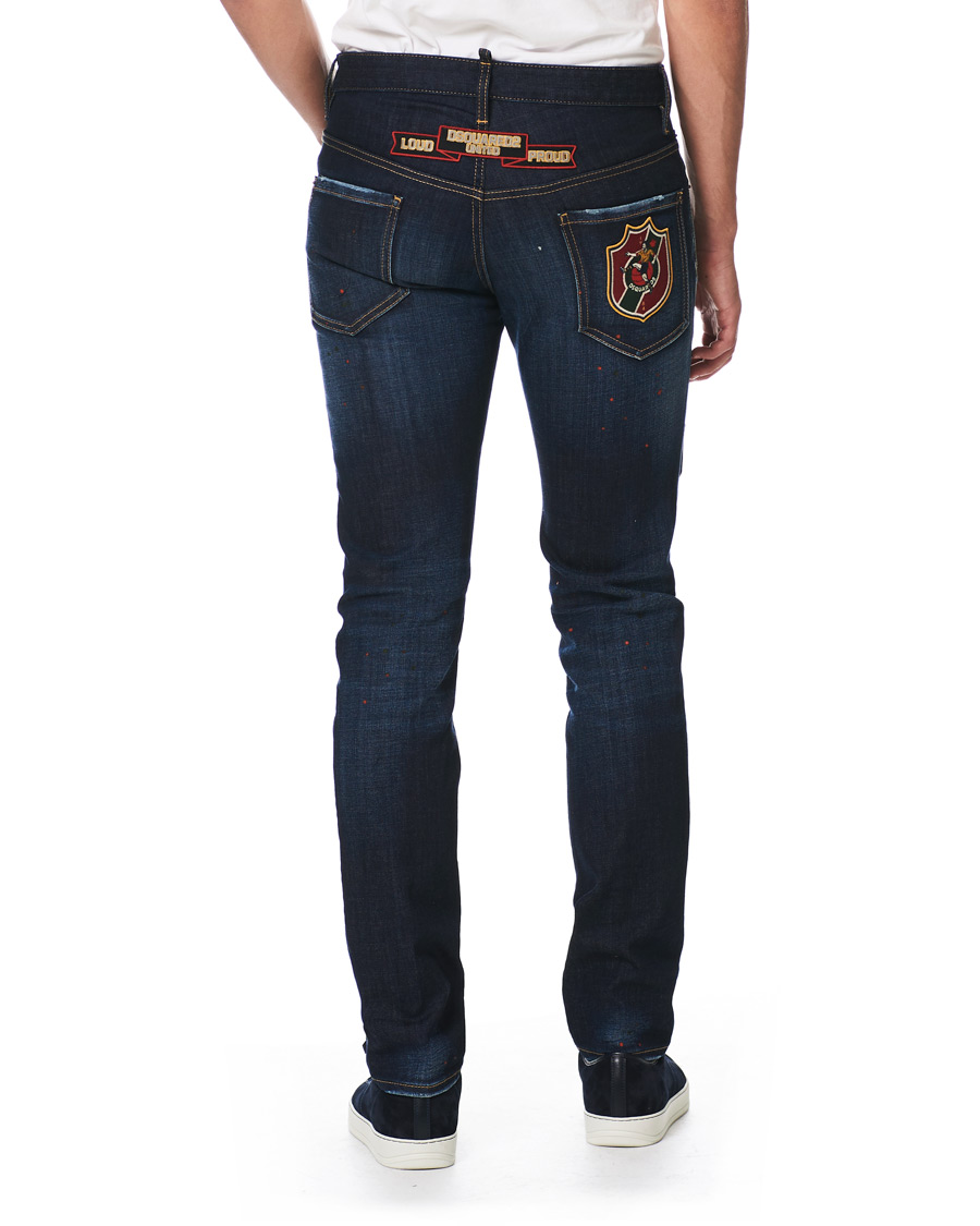 Heren | Jeans | Dsquared2 | Cool Guy Jeans College Patch Wash