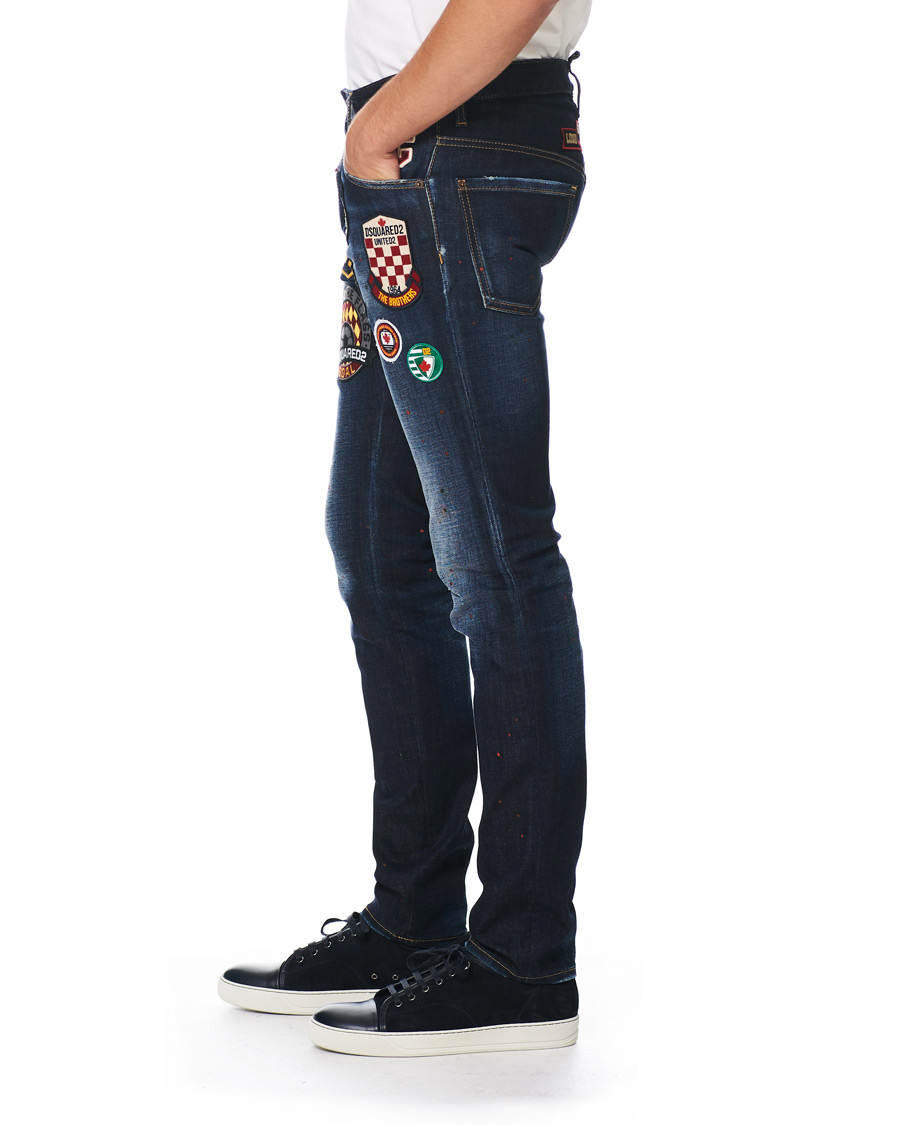 Heren | Jeans | Dsquared2 | Cool Guy Jeans College Patch Wash