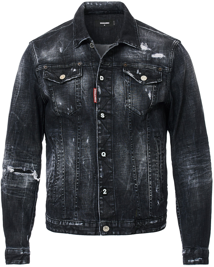 Heren | Jassen | Dsquared2 | Dan Dean Denim Jacket Washed Black