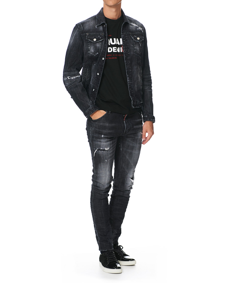 Heren | Jassen | Dsquared2 | Dan Dean Denim Jacket Washed Black