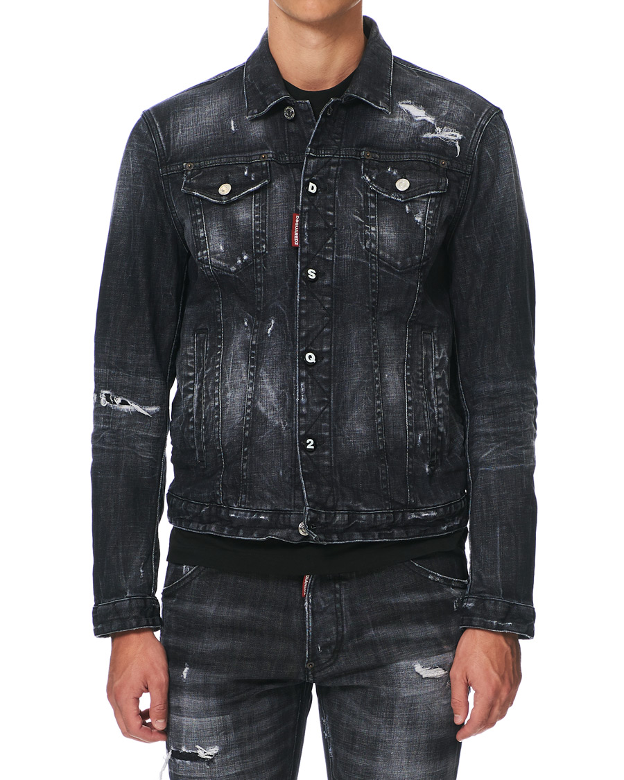 Heren | Jassen | Dsquared2 | Dan Dean Denim Jacket Washed Black