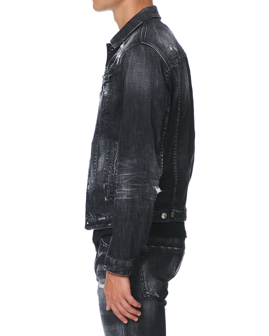 Heren | Jassen | Dsquared2 | Dan Dean Denim Jacket Washed Black