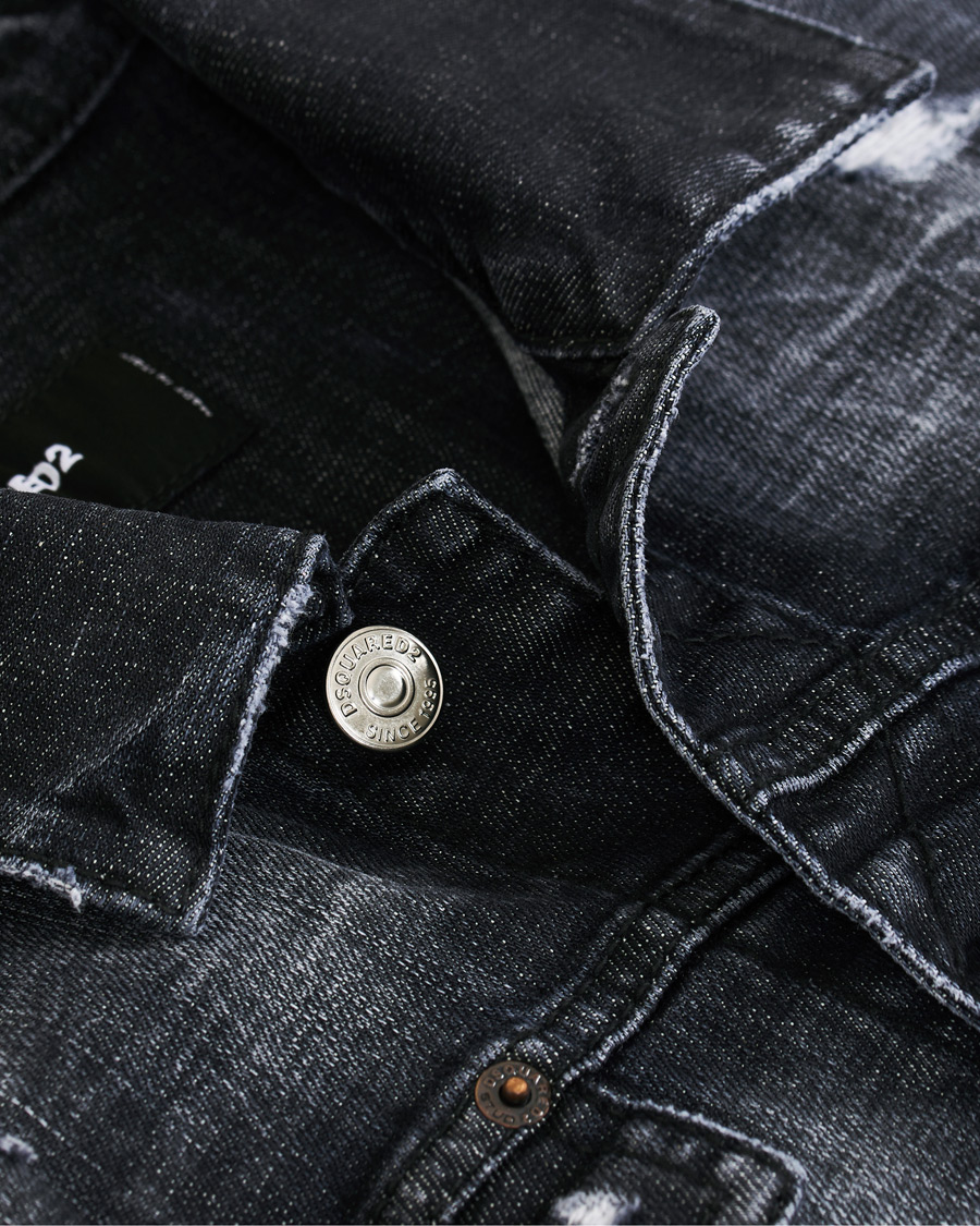Heren | Jassen | Dsquared2 | Dan Dean Denim Jacket Washed Black