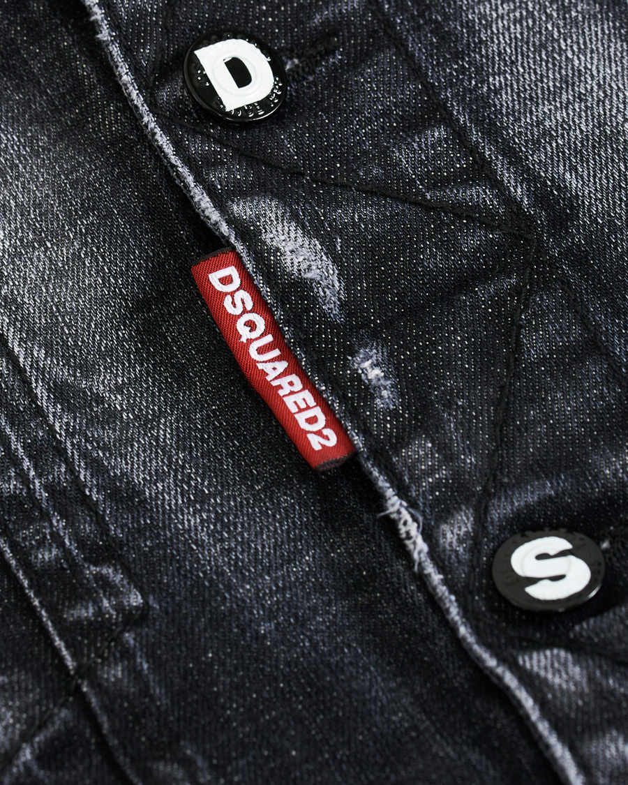Heren | Jassen | Dsquared2 | Dan Dean Denim Jacket Washed Black