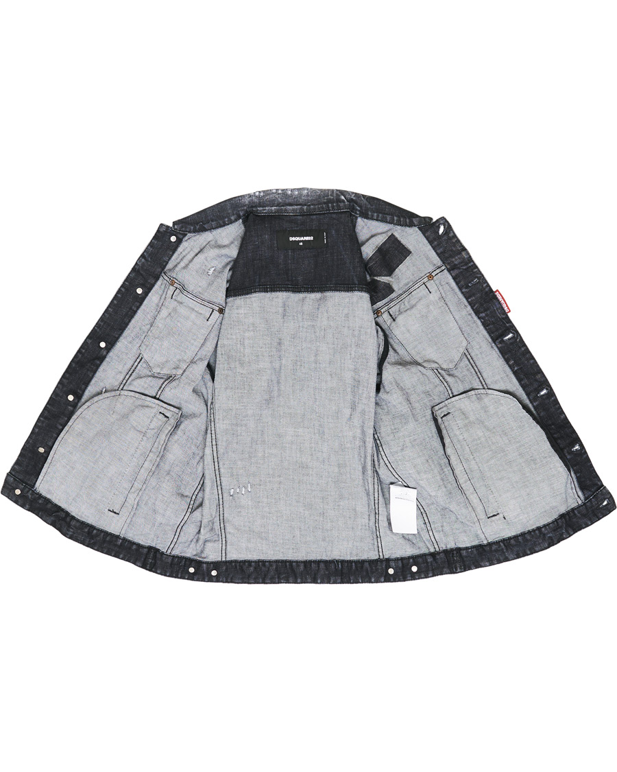 Heren | Jassen | Dsquared2 | Dan Dean Denim Jacket Washed Black