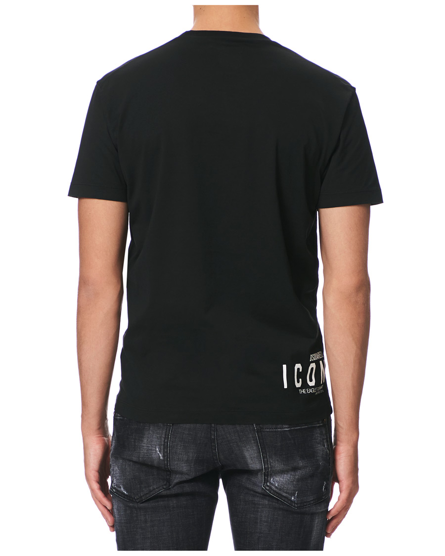 Heren | T-shirts | Dsquared2 | Cool Fit Icon Eagle Logo Crew Neck Tee Black