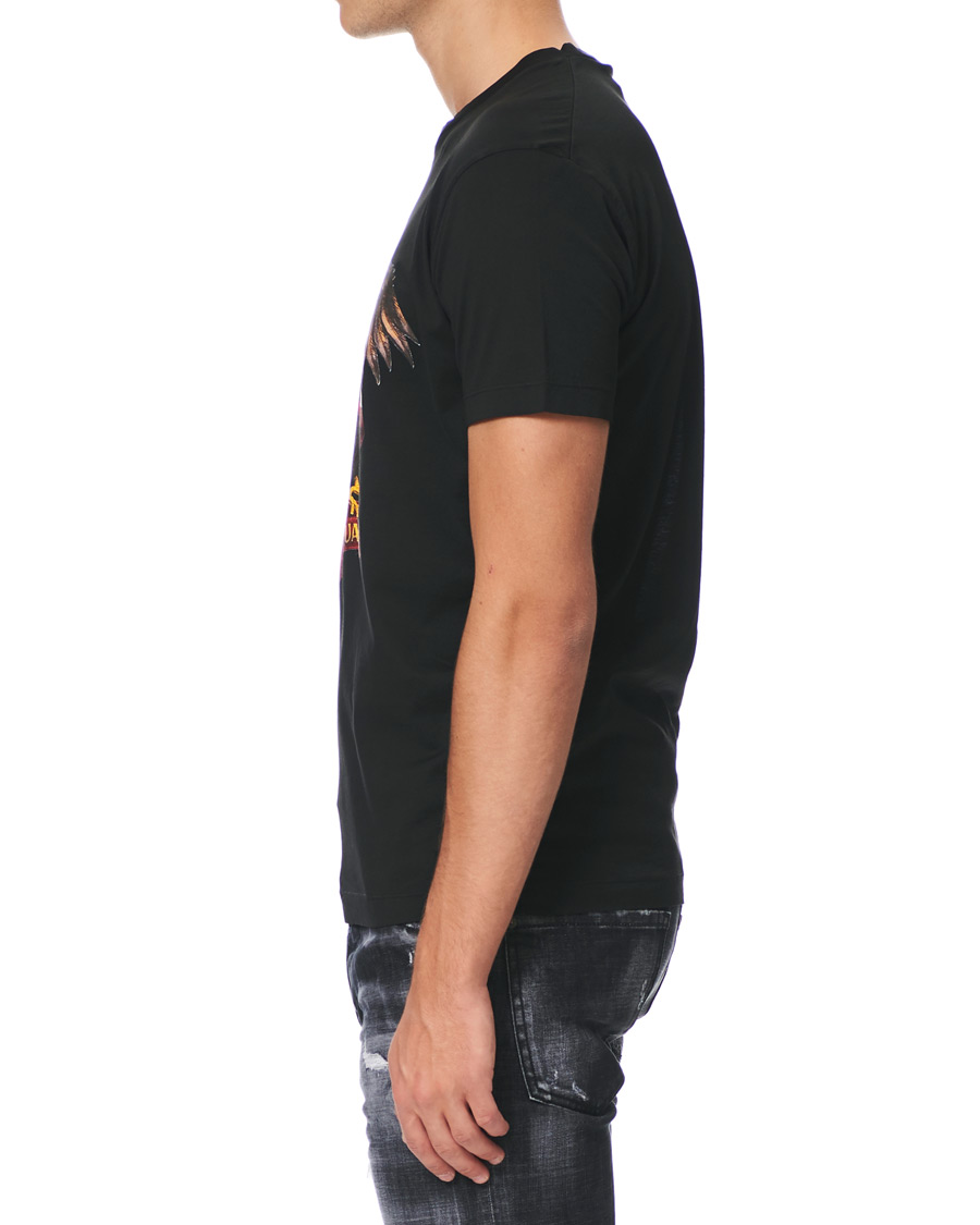 Heren | T-shirts | Dsquared2 | Cool Fit Icon Eagle Logo Crew Neck Tee Black