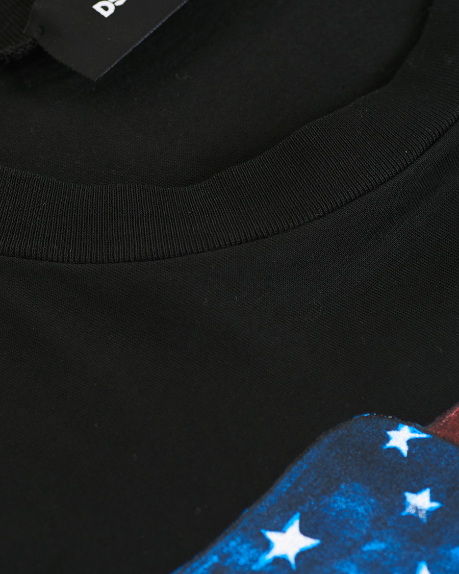 Heren | T-shirts | Dsquared2 | Cool Fit Icon Eagle Logo Crew Neck Tee Black