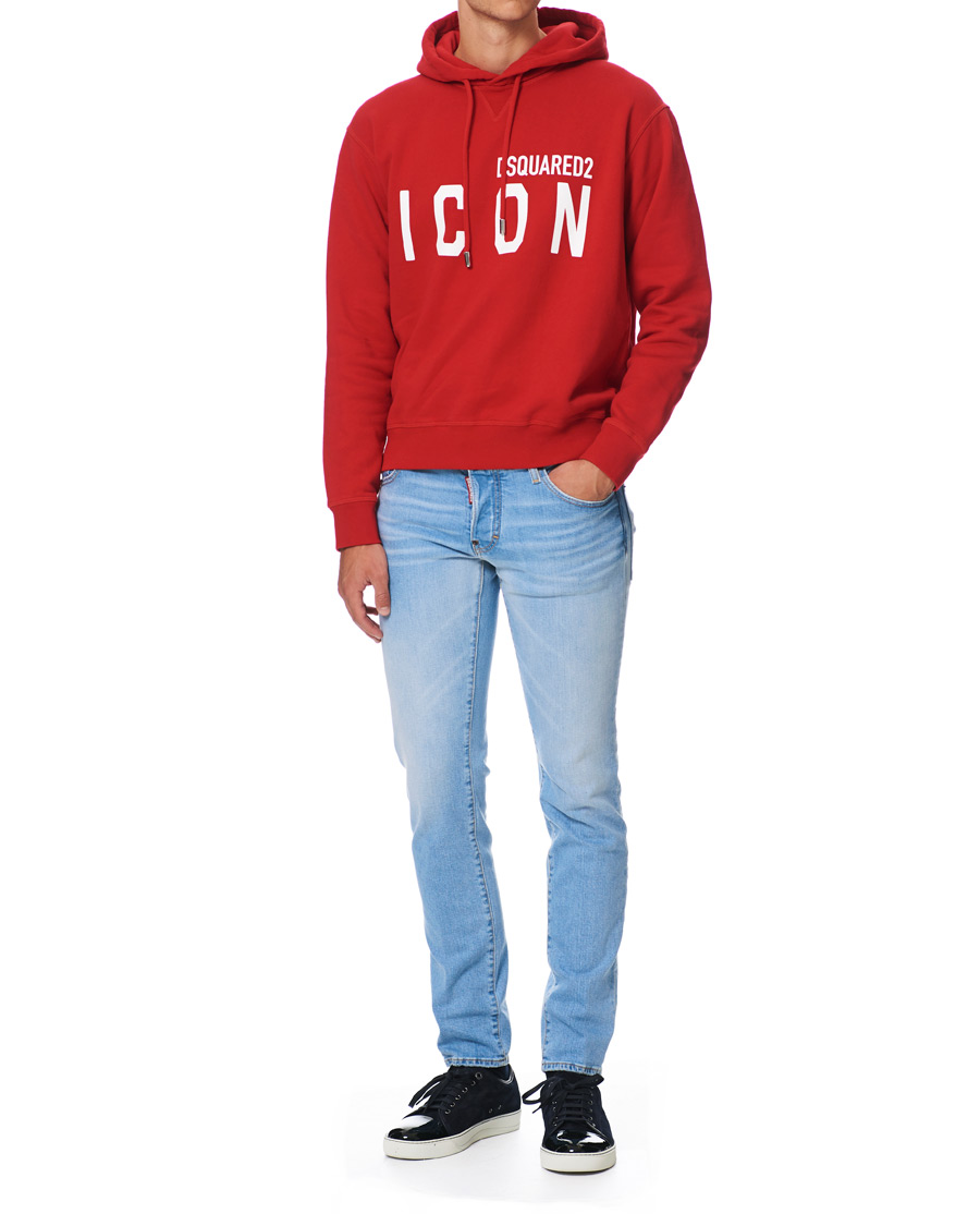 Heren | Truien | Dsquared2 | Cool Fit Icon Logo Hoodie Red
